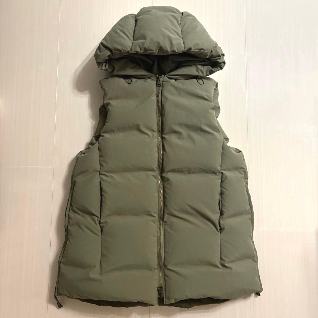 美品 plage HAKUU ハクウ ダウンベスト 別注 プラージュ カーキ 2