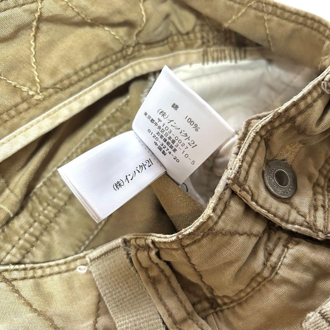 ラルフローレン パラシュート カーゴ パンツ ミリタリー ブラウン サイズ7