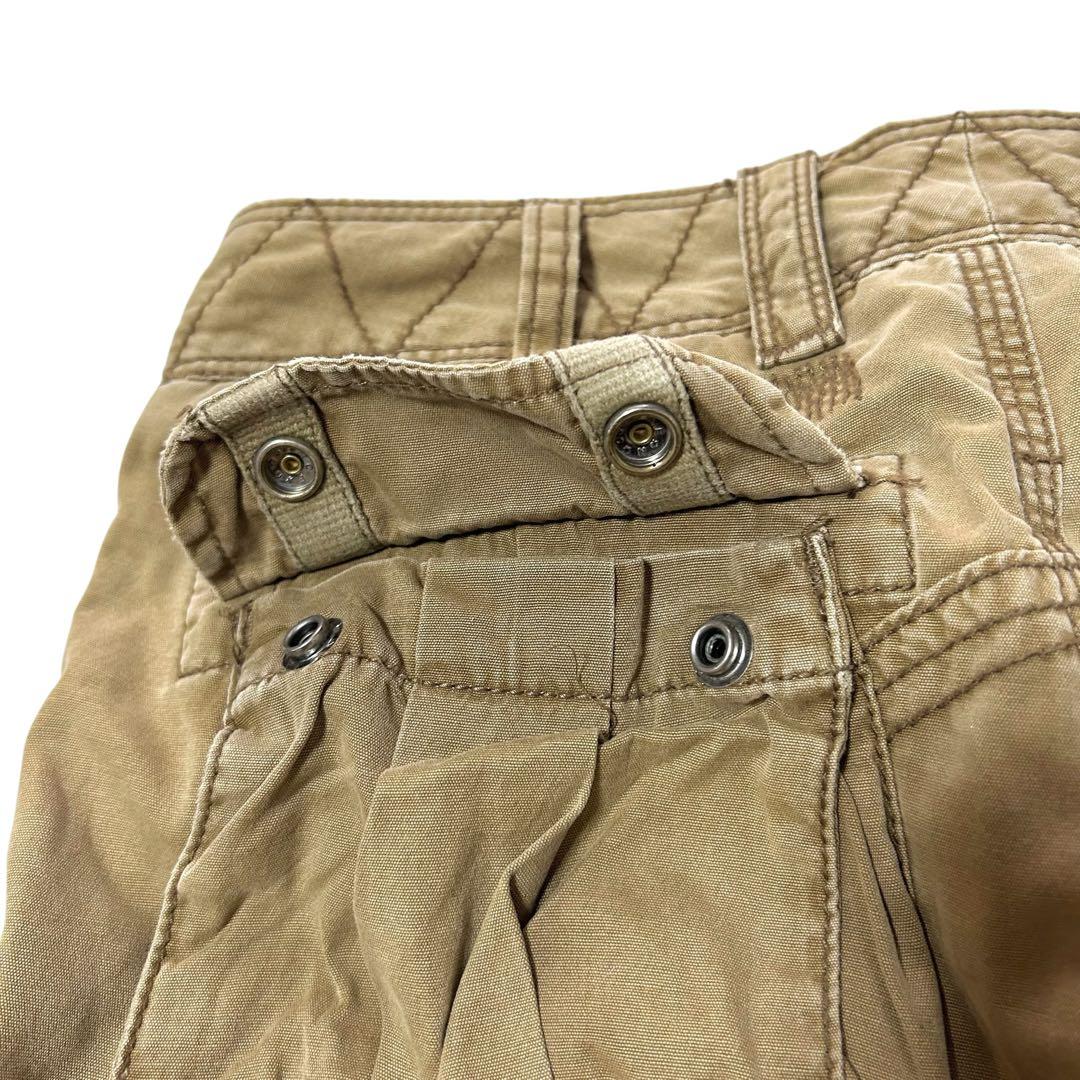 ラルフローレン パラシュート カーゴ パンツ ミリタリー ブラウン サイズ7