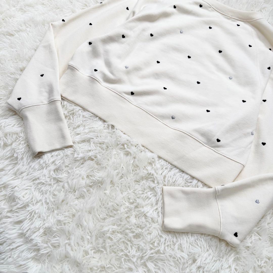 限定カラー FURFUR ファーファー ミニハート刺繍スウェット トレーナー