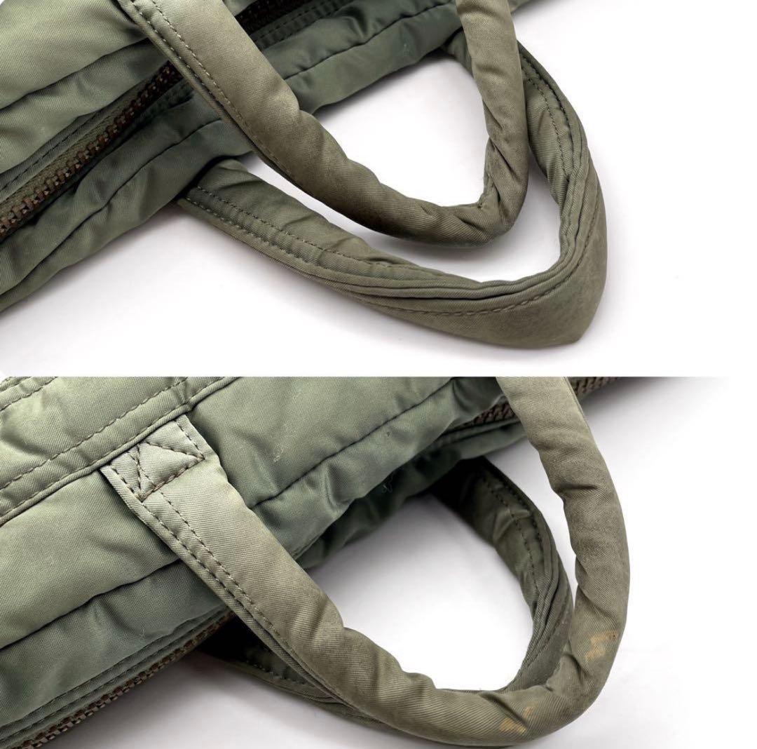 ポーター タンカー 2way ショルダーバッグ ナイロン セージグリーン