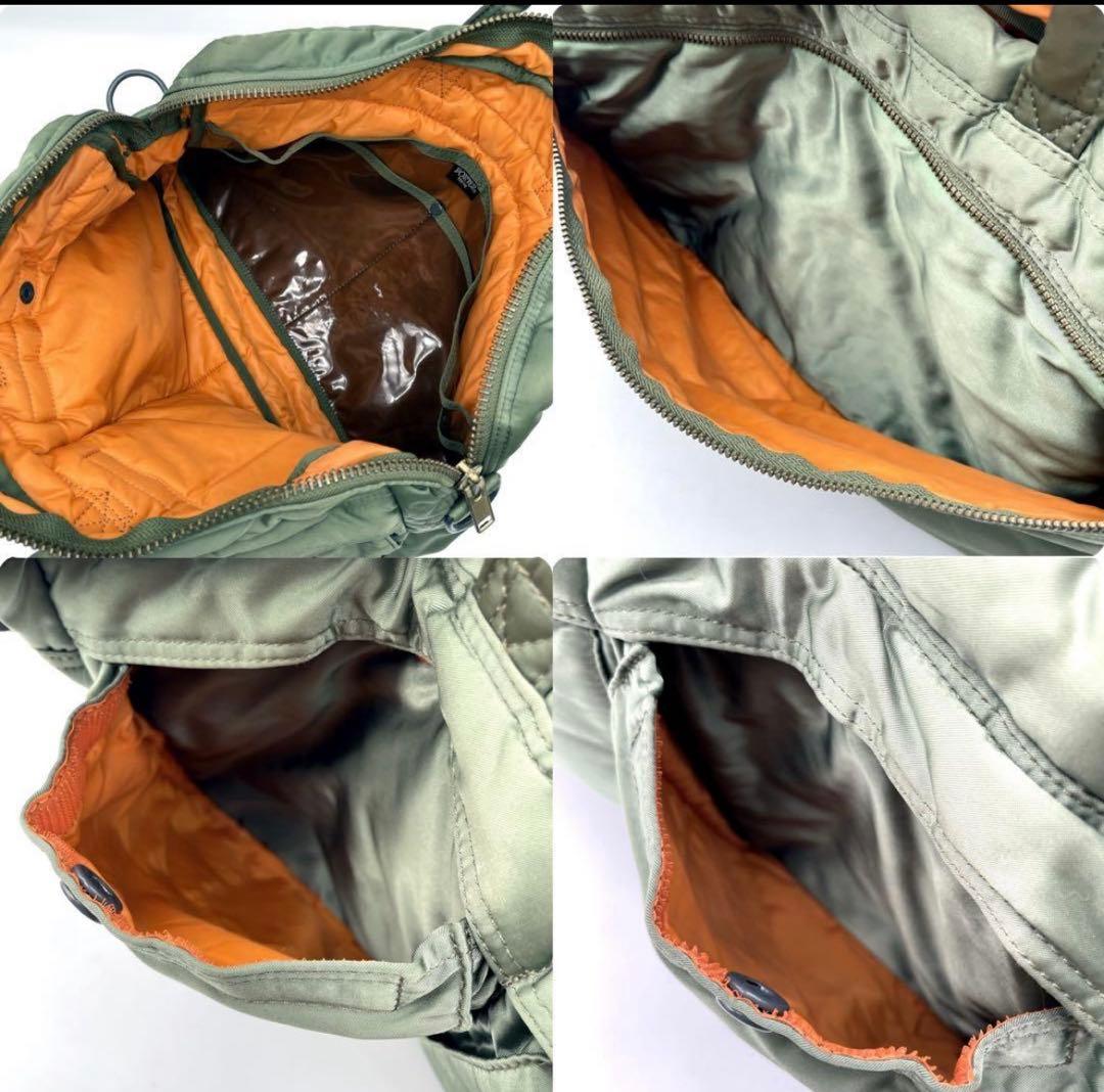 ポーター タンカー 2way ショルダーバッグ ナイロン セージグリーン