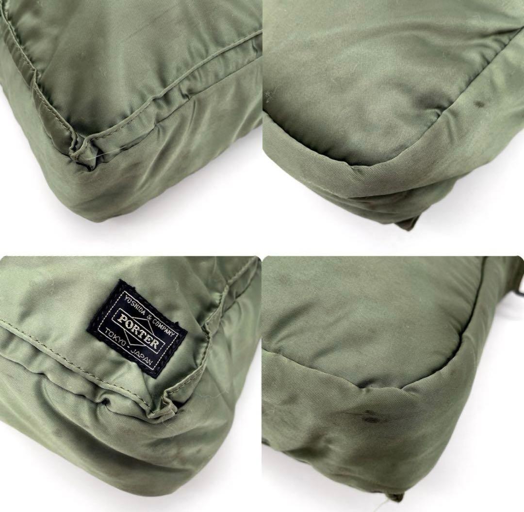 ポーター タンカー 2way ショルダーバッグ ナイロン セージグリーン