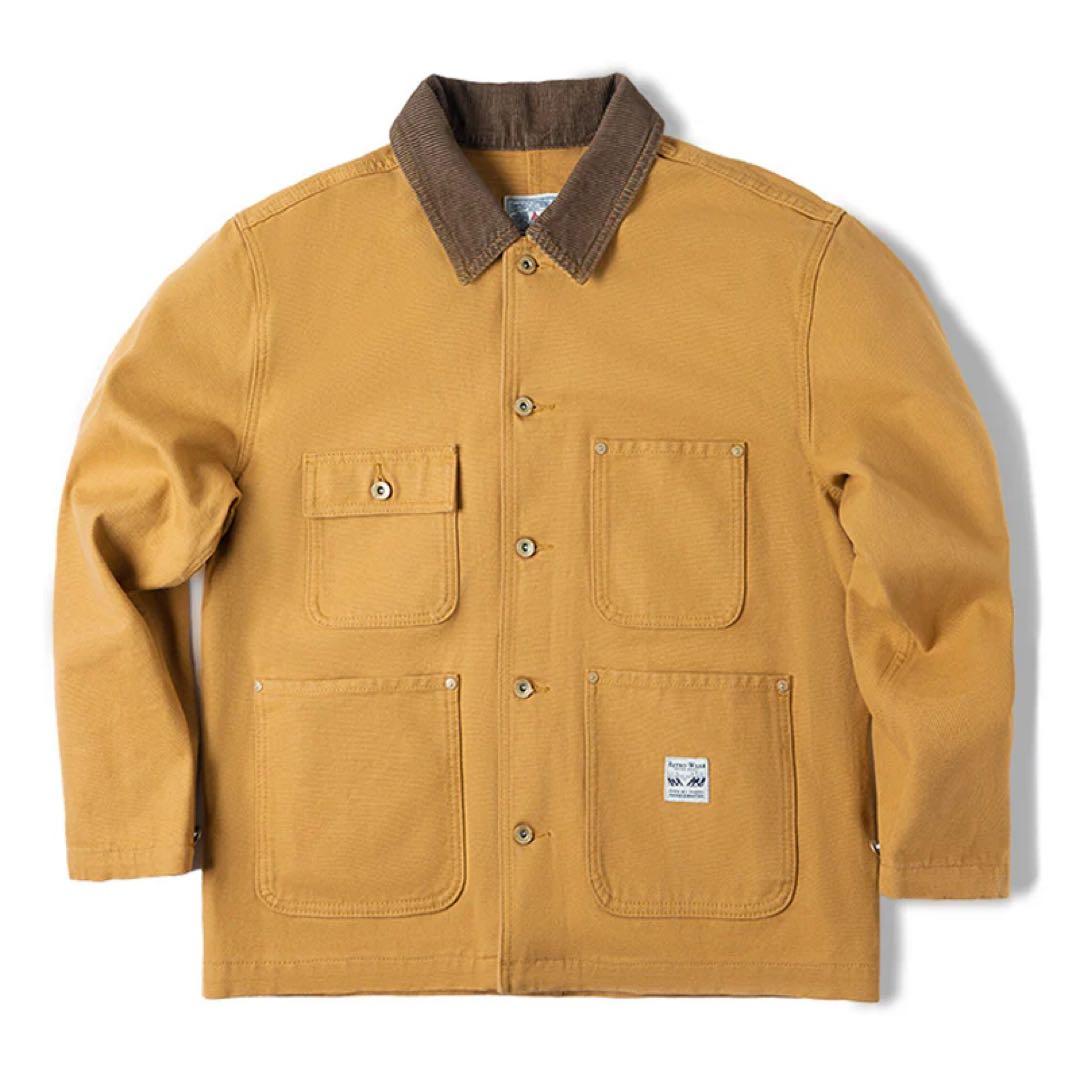 【新品タグ付】karaku 襟コーデュロイ カバーオール チョアコート