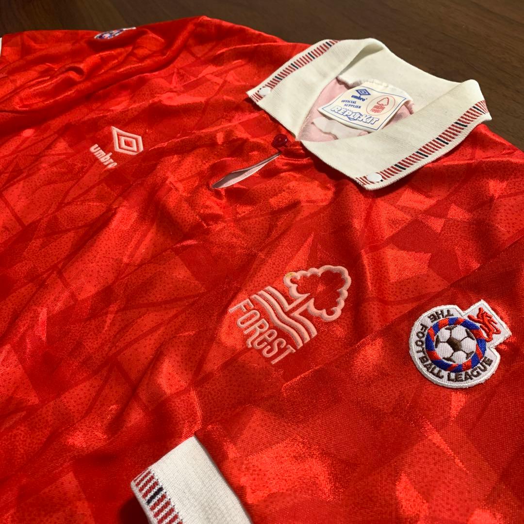 英国製 ノッティンガムフォレスト 1991年FAカップ決勝モデル ホームシャツ