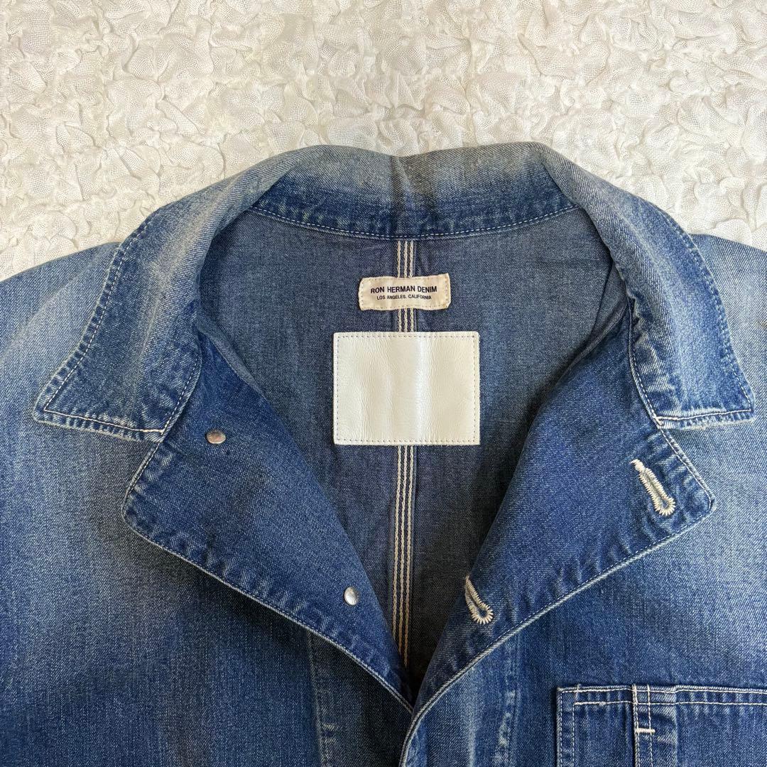 美品Ron Herman ヴィンテージ加工 デニムカバーオール XL