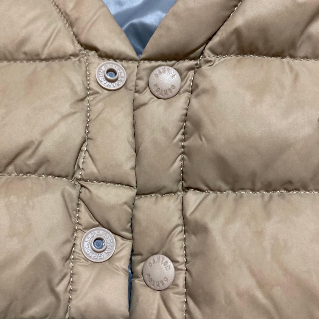 ダントン（DANTON）Vネックダウンベスト　ベージュ　36