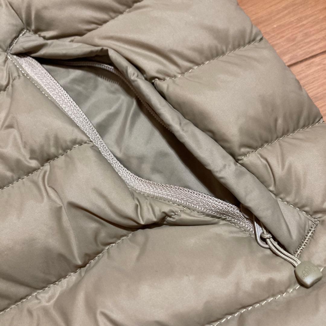 ダントン（DANTON）Vネックダウンベスト　ベージュ　36