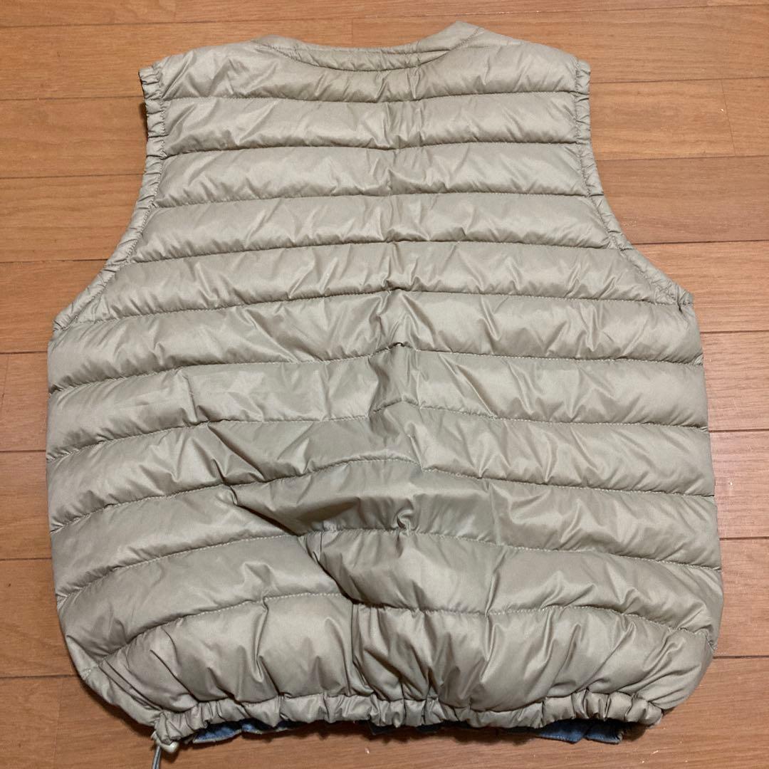 ダントン（DANTON）Vネックダウンベスト　ベージュ　36