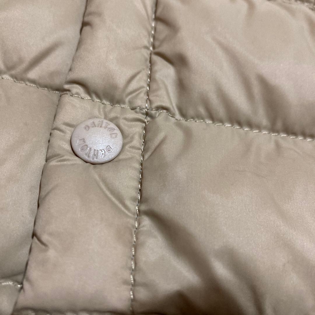 ダントン（DANTON）Vネックダウンベスト　ベージュ　36