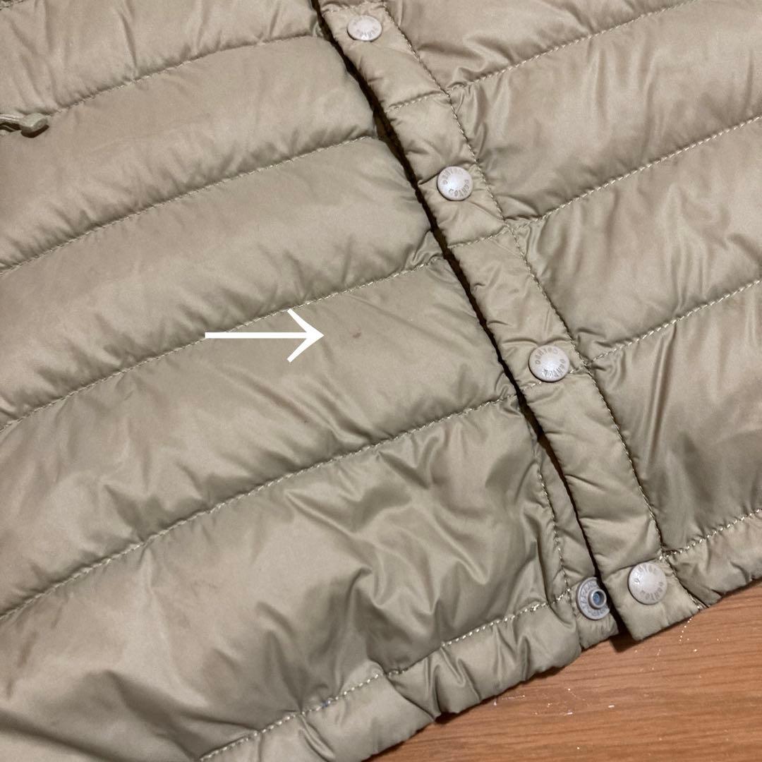 ダントン（DANTON）Vネックダウンベスト　ベージュ　36