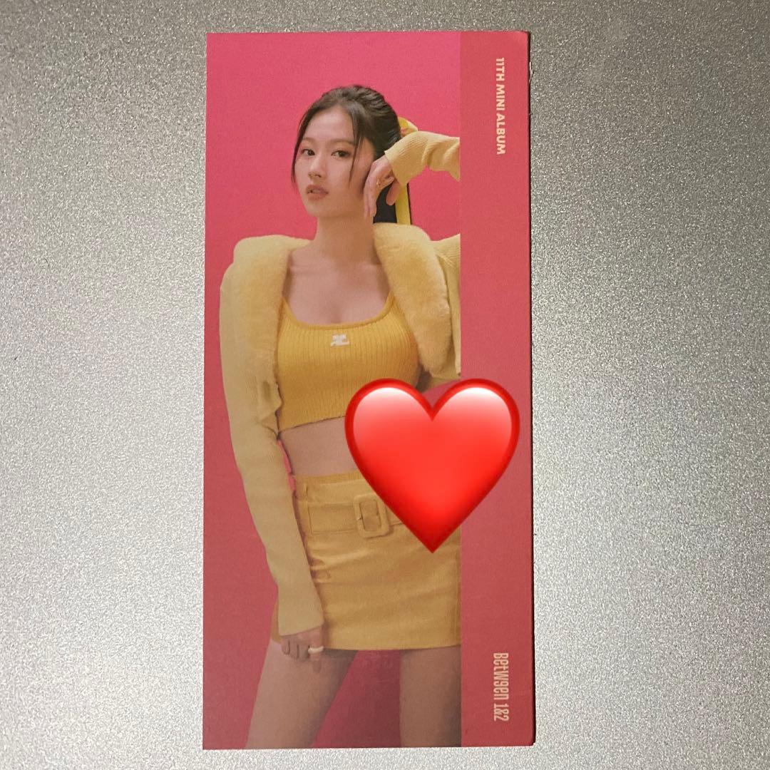 TWICE 直筆サイン入り ブックマーク サナ