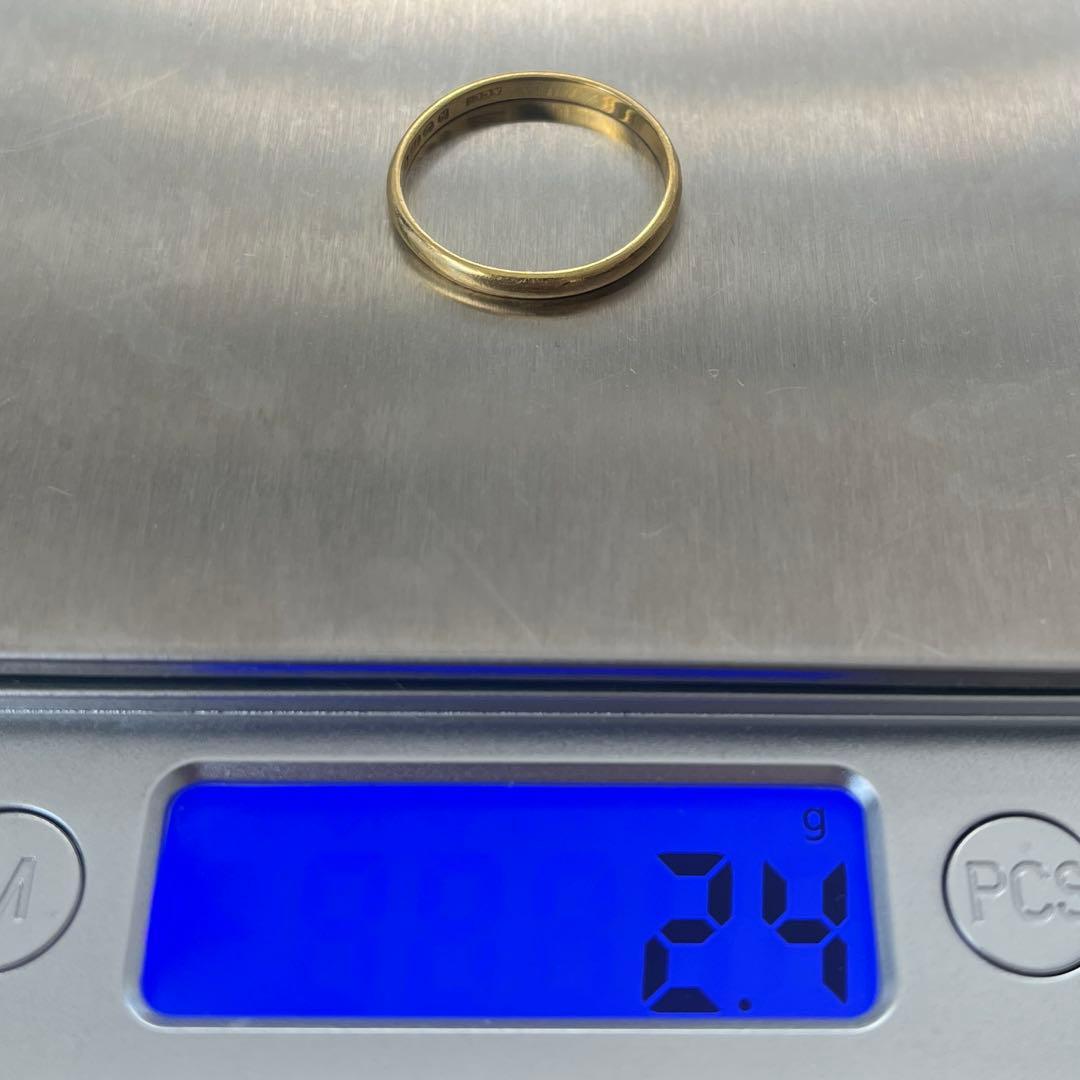 希少　イギリス　英国　アンティーク　22k 22金　バンドリング