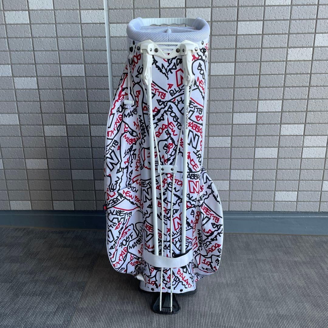 ニューバランスゴルフ 9型 スタンド式 キャディバッグ ホワイト