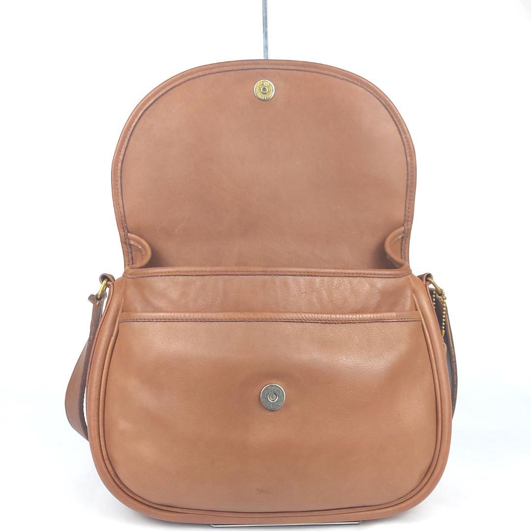 COACH コーチ ショルダーバッグ オールドコーチ フラップ レザー USA製