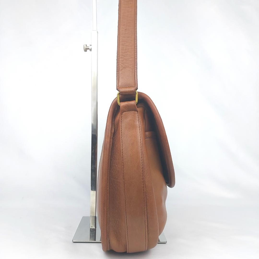 COACH コーチ ショルダーバッグ オールドコーチ フラップ レザー USA製