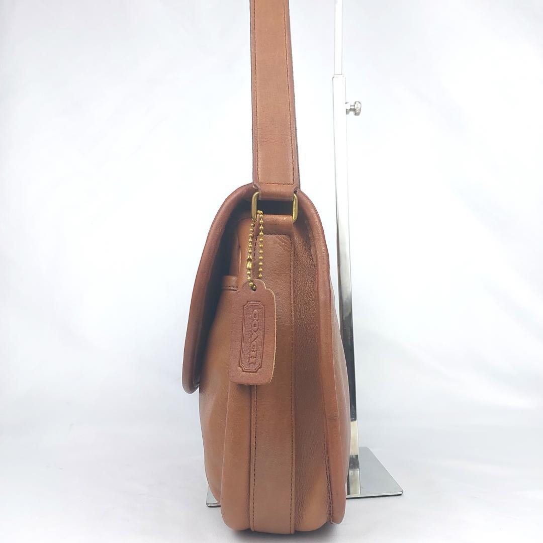 COACH コーチ ショルダーバッグ オールドコーチ フラップ レザー USA製