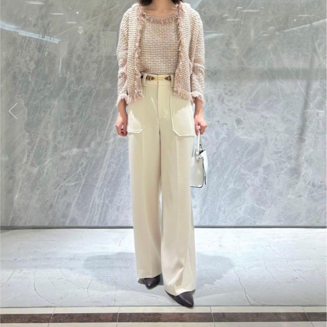 【新品・未使用】アルアバイル　ミックスツイードニットジャケット