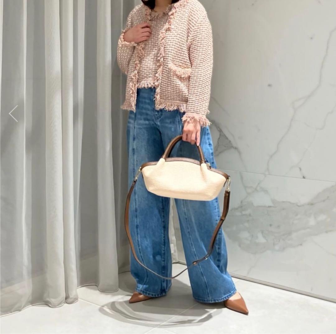 【新品・未使用】アルアバイル　ミックスツイードニットジャケット