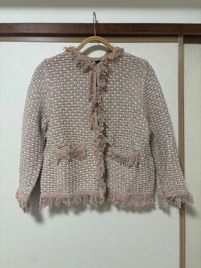 【新品・未使用】アルアバイル　ミックスツイードニットジャケット