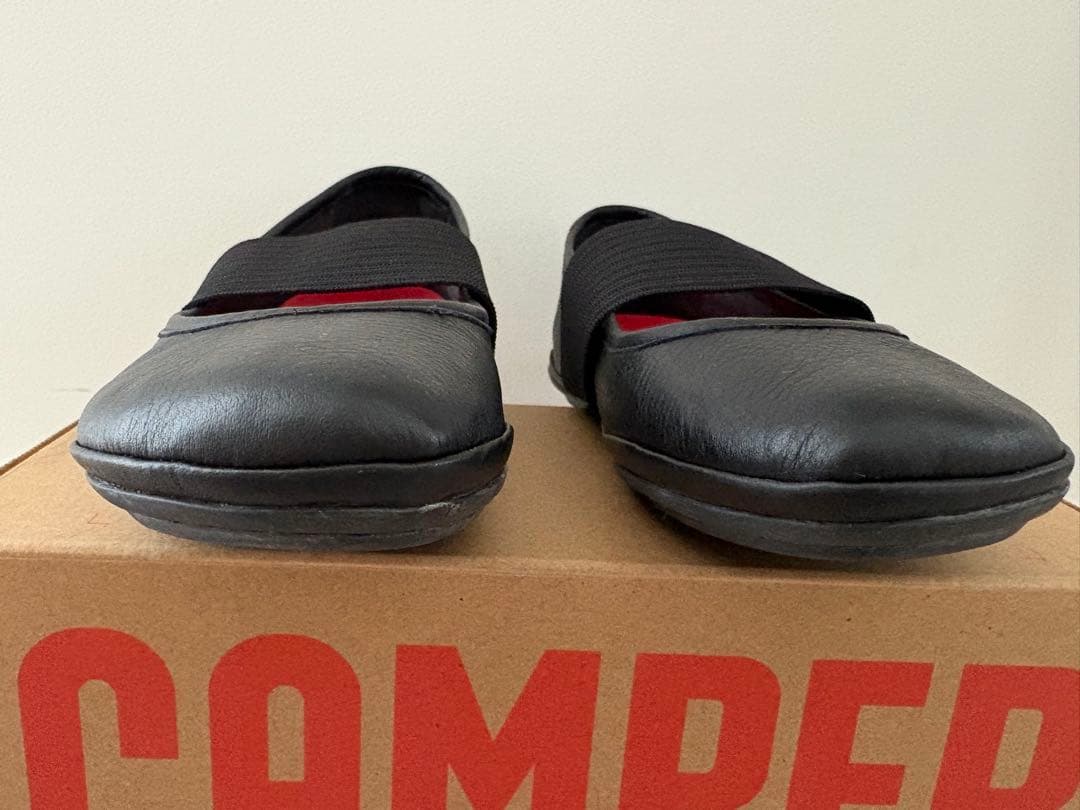 試着のみCAMPER Right Nina フラットシューズ ブラック 38