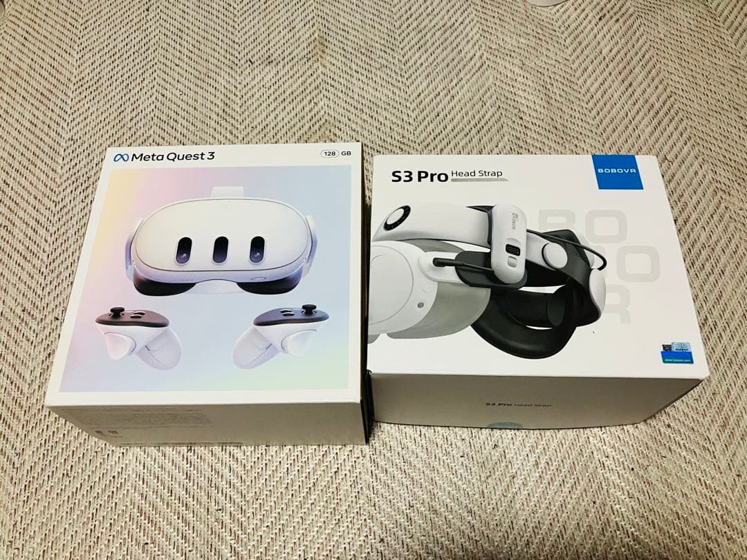  Qust3 メタクエスト3 128GB＋BOBOVR S3 Pro