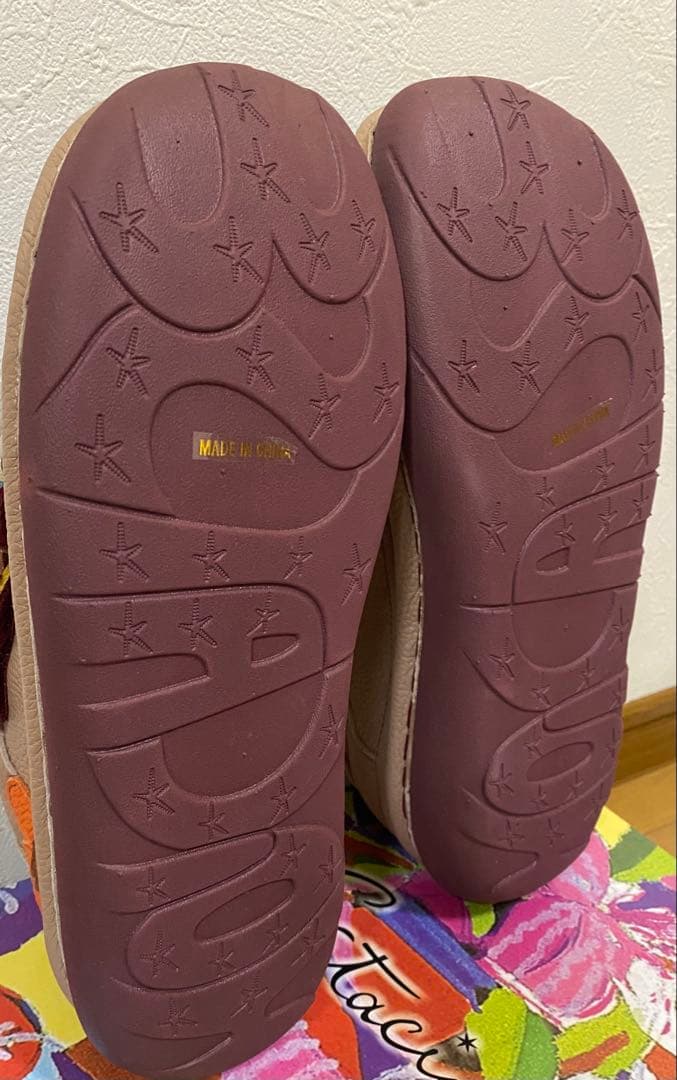 未使用estacion エスタシオン　お花モチーフシューズ　Lサイズ　ラスト1点