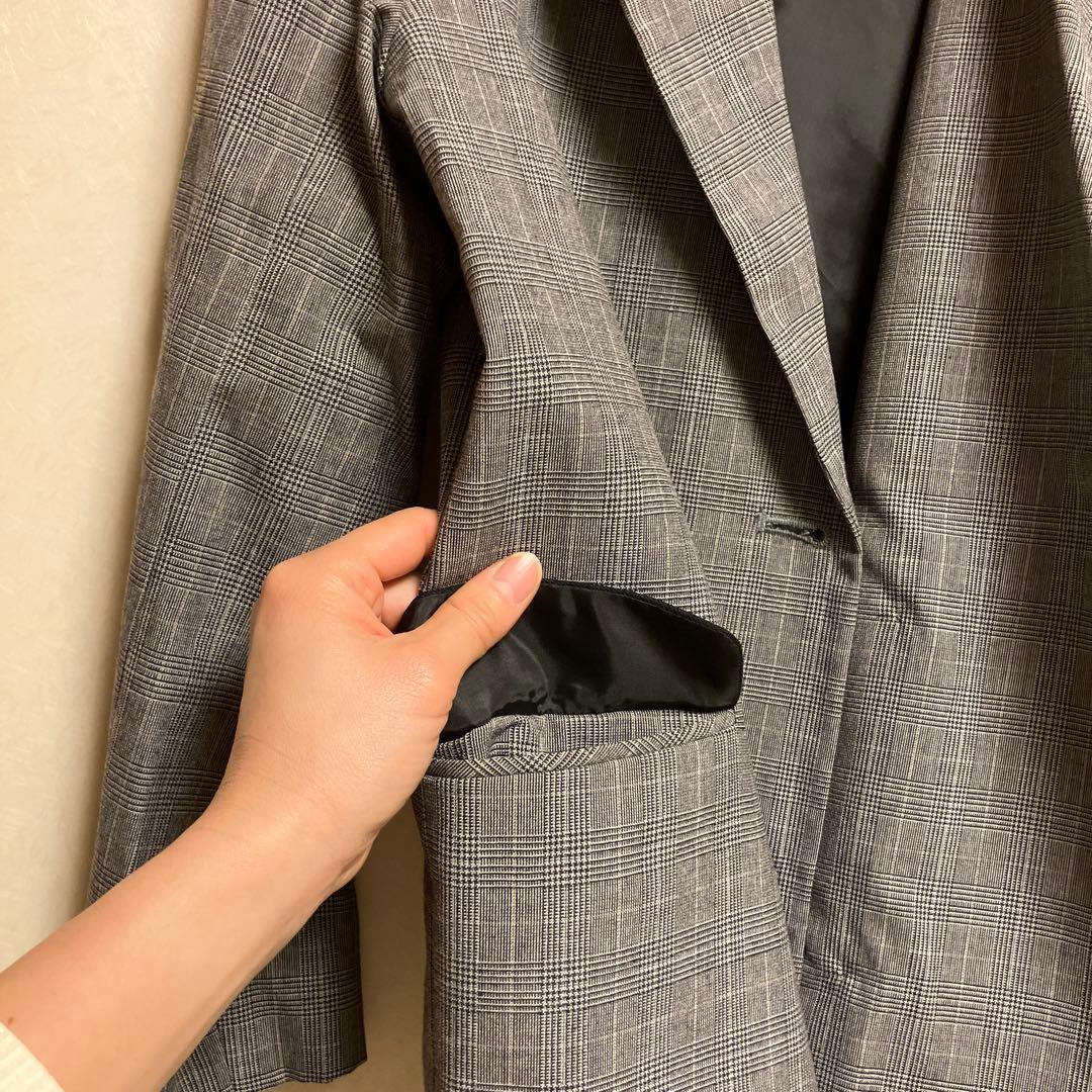 年明け後卒業シーズン⭐︎チェック柄ブレザーとホワイトシャツセット