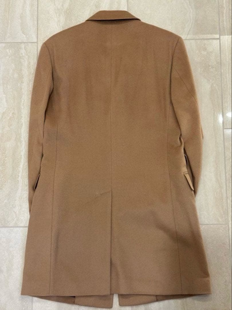 Paul Smith ポールスミス カシミヤ100 ベージュ ダブル チェスター