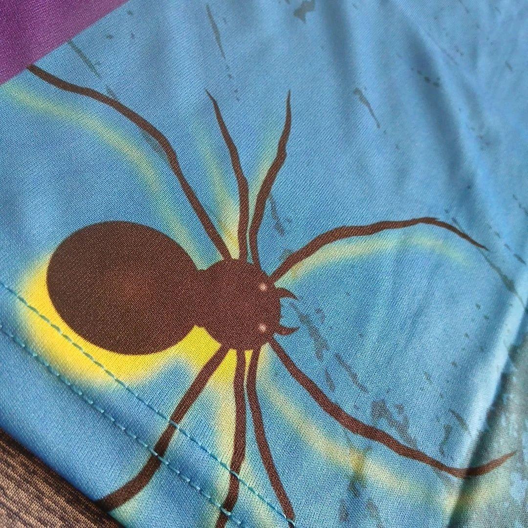 ✨新品✨ボウリングウェア　【XL】　ブラックウィドー　ハンマー　ブルー　大きめ