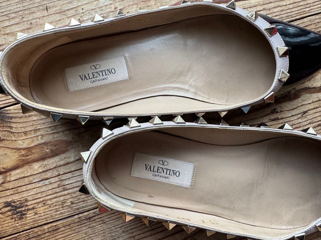 VALENTINO スタッズ付きフラットシューズ⭐︎36ハーフ
