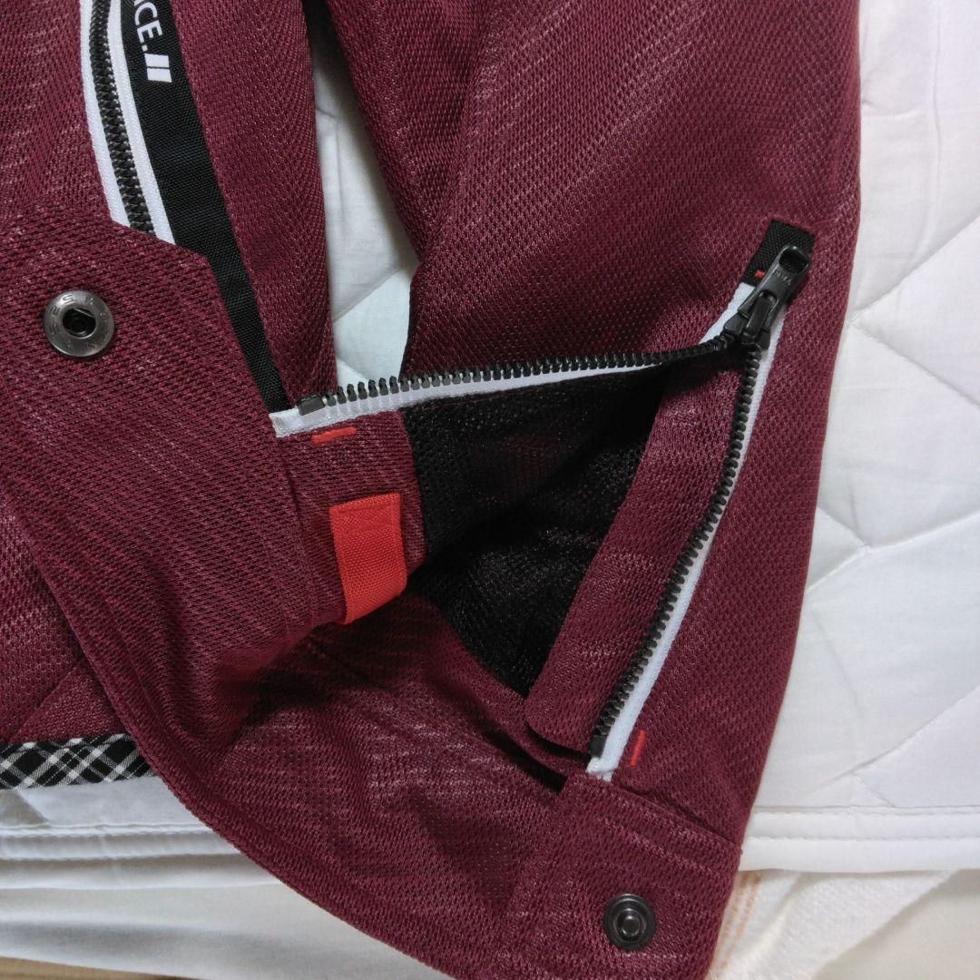 KUSHITANI フルメッシュパーカージャケット　XL　ネイビー/レンガ