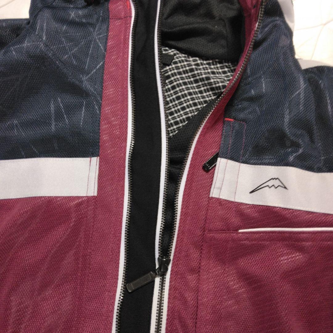 KUSHITANI フルメッシュパーカージャケット　XL　ネイビー/レンガ