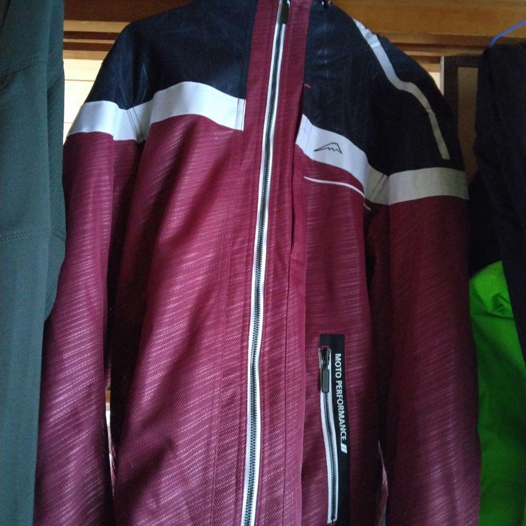 KUSHITANI フルメッシュパーカージャケット　XL　ネイビー/レンガ