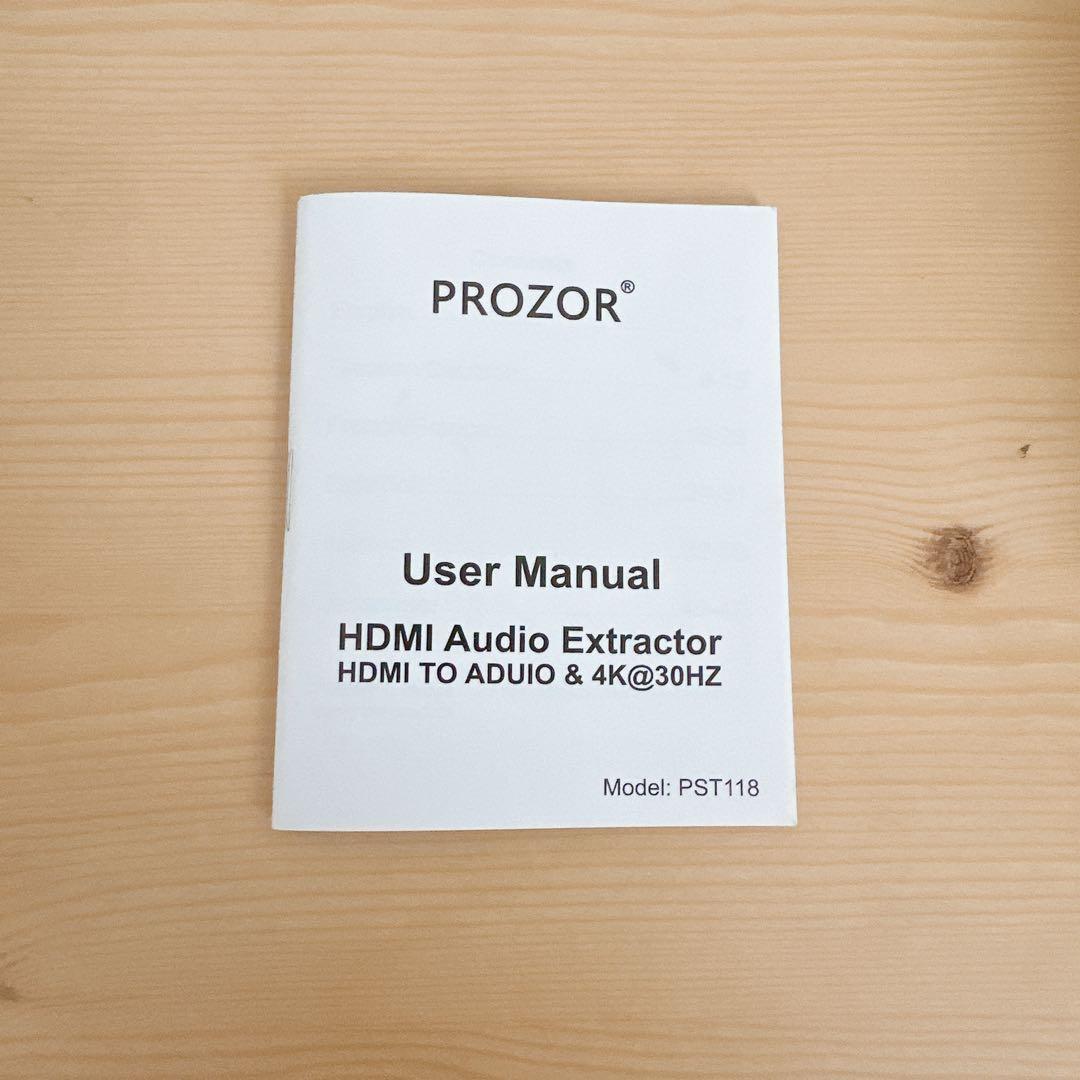即購入OK⭕️PROZOR HDMIオーディオエクストラクター