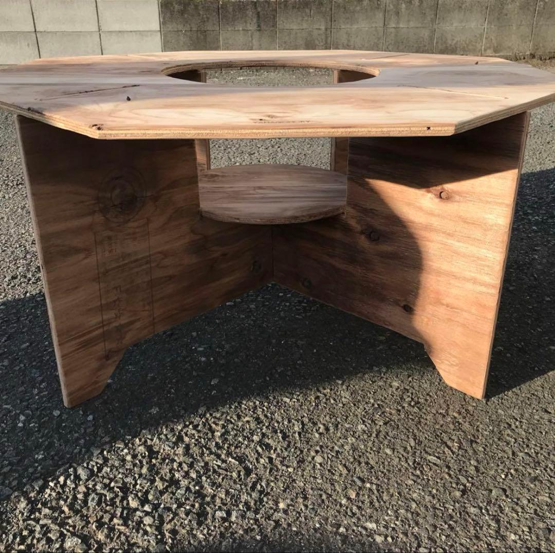 YAMAGOMORY 八卓　七輪テーブル　折り畳み　キャンプテーブル