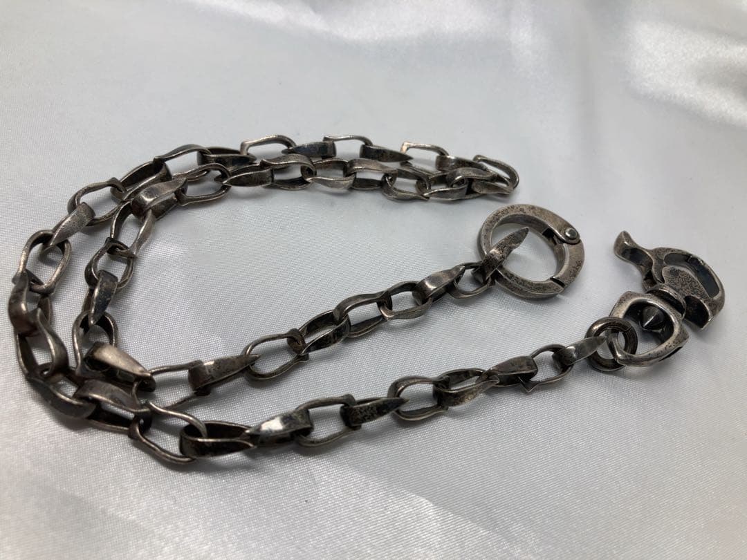 <美品> シルバー 925 ウォレットチェーン　50㎝
