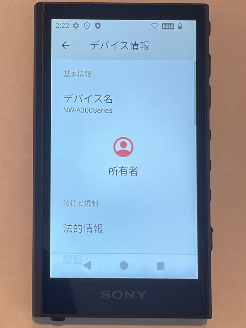 SONY NW-A300Series デジタルオーディオプレーヤー