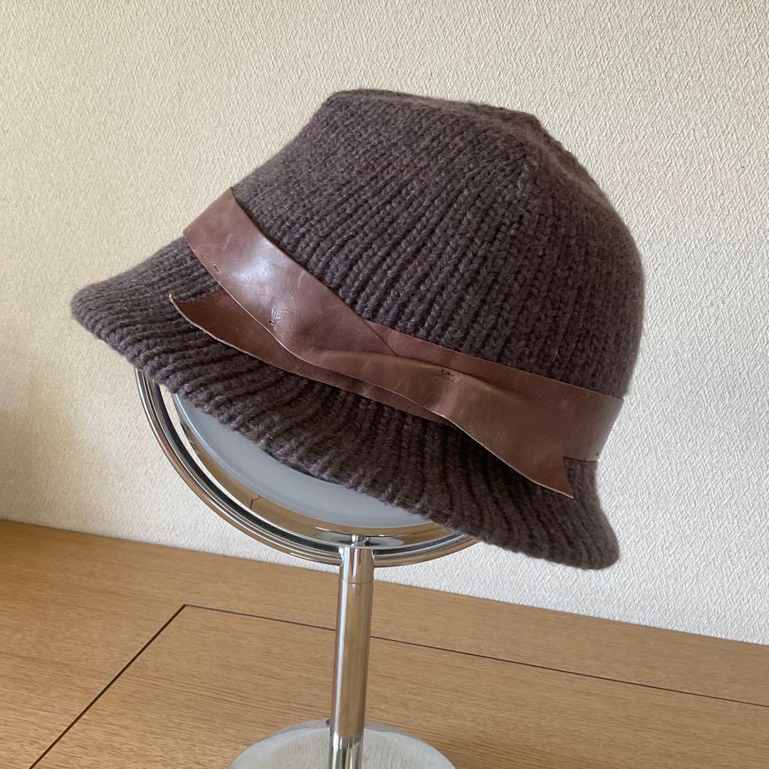 fです！　ブルネロクチネリカシミヤ100%ニットハットユニセックスMサイズ