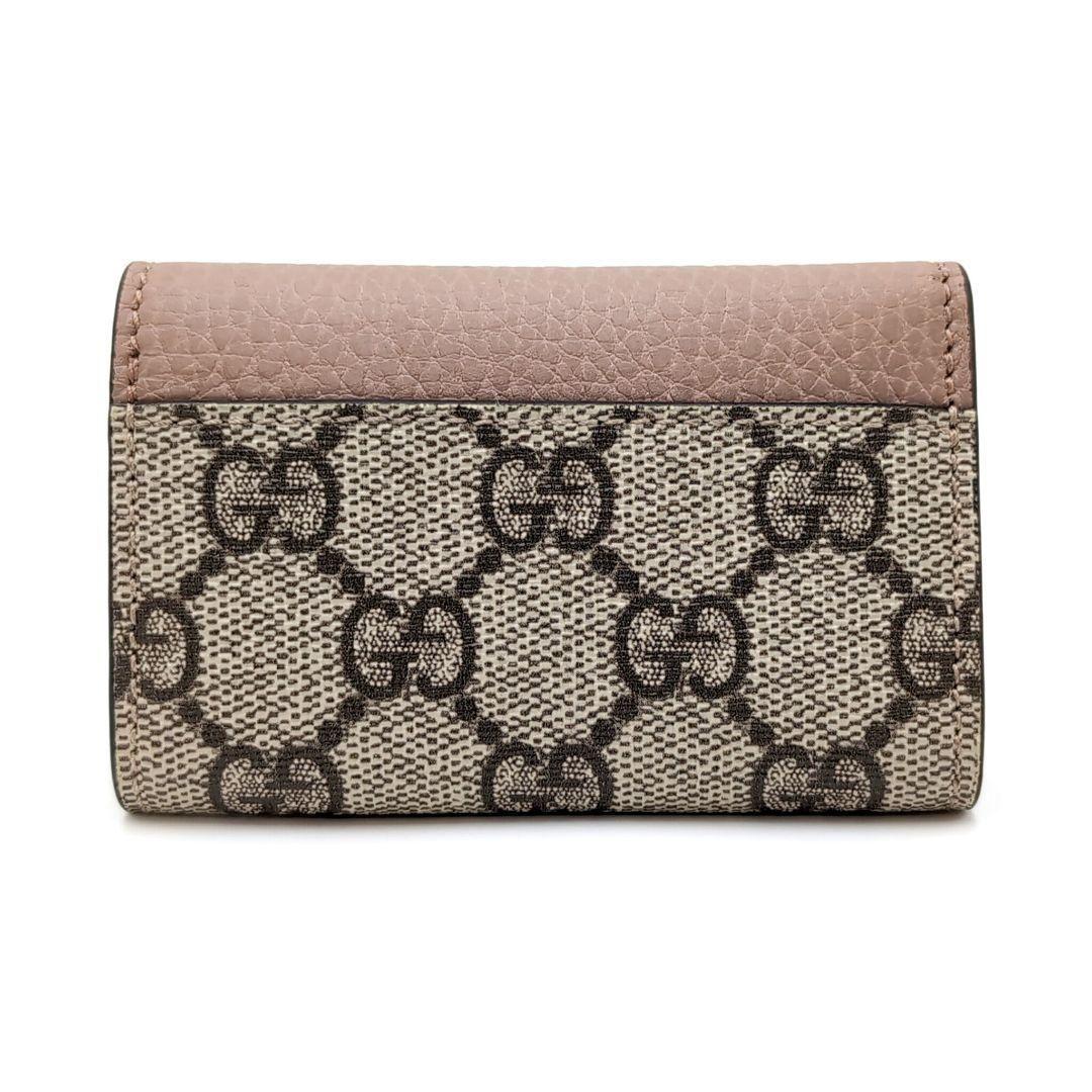 GUCCI　キーケース6連　ダスティ　GGスプリーム　マーモント　PVCレザー