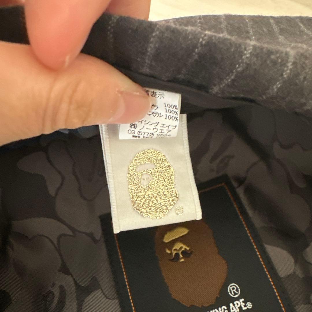 A BATHING APE ストライプキャスケット