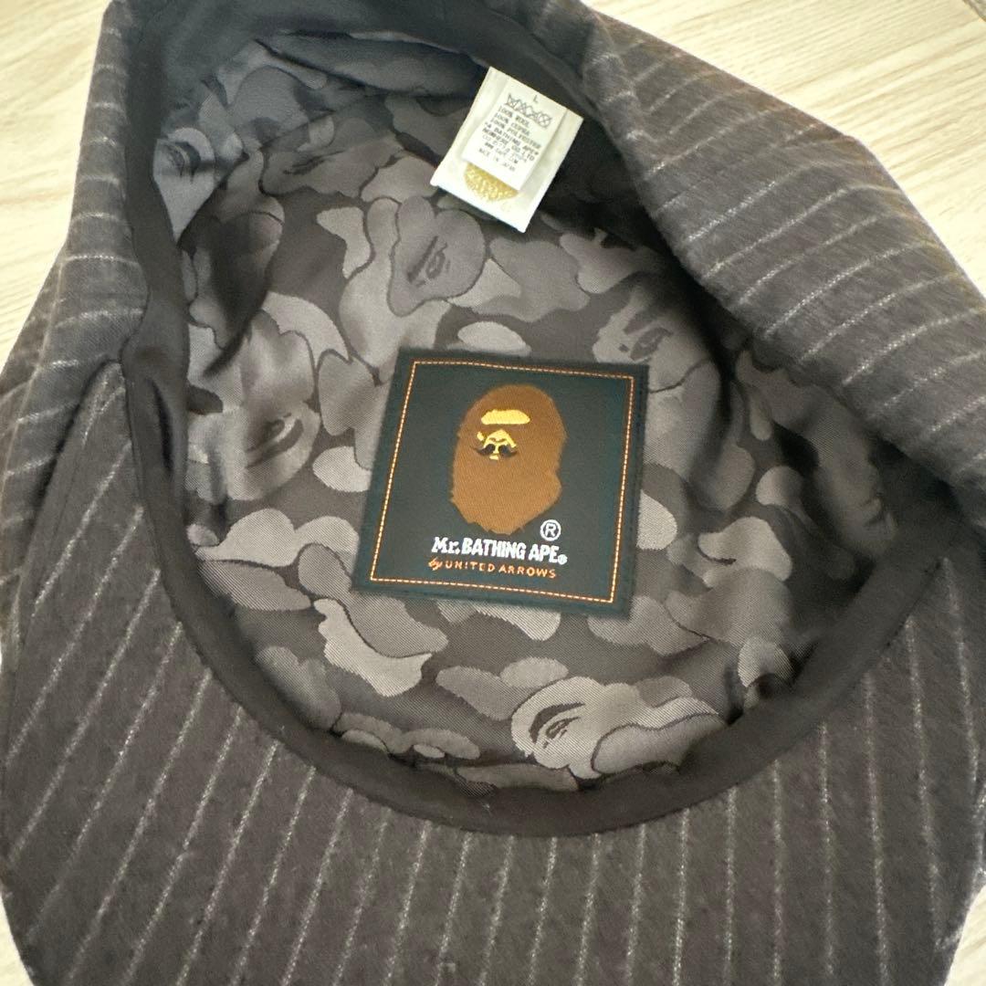 A BATHING APE ストライプキャスケット