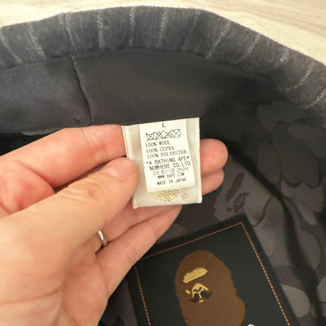 A BATHING APE ストライプキャスケット