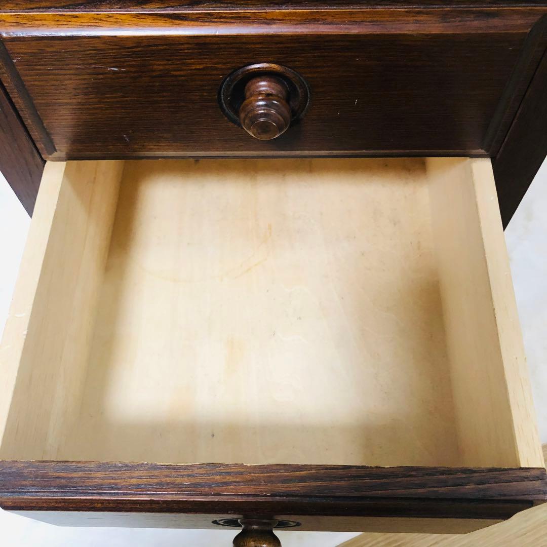 北海道高級民芸家具 古箪電話台　昭和レトロ