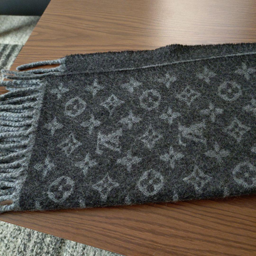 ルイ・ヴィトン　ツートーンカラー　カシミヤマフラー