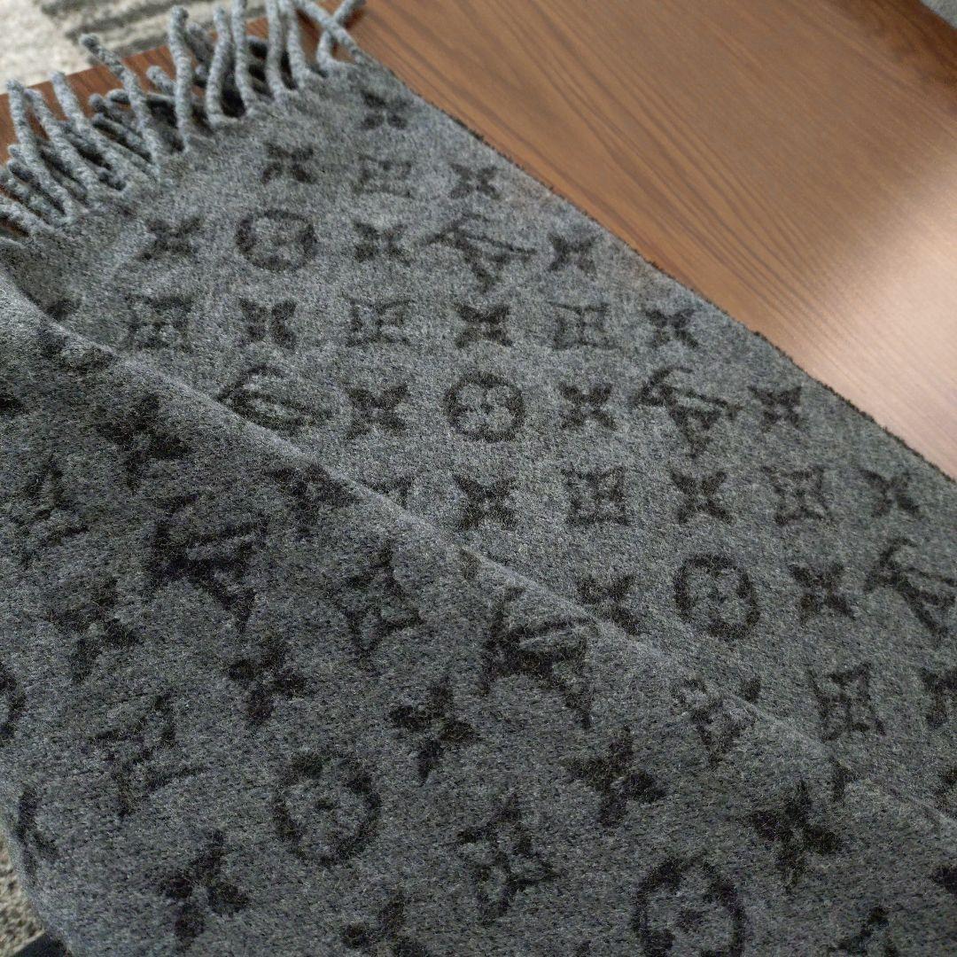 ルイ・ヴィトン　ツートーンカラー　カシミヤマフラー