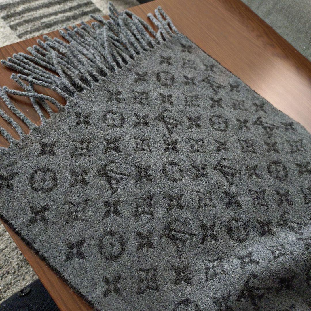 ルイ・ヴィトン　ツートーンカラー　カシミヤマフラー