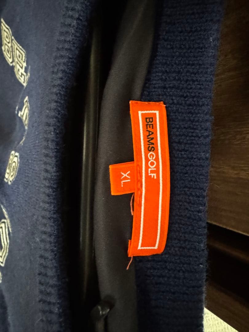 BEAMS GOLF ネイビー 防風ストレッチセーター
