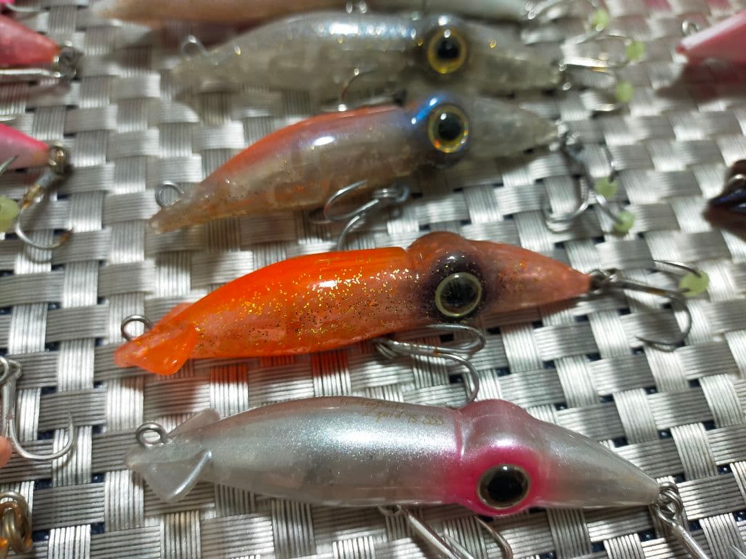 ホタルイカパターン　ルアーセット　ズィークイッド　新月ピンク等