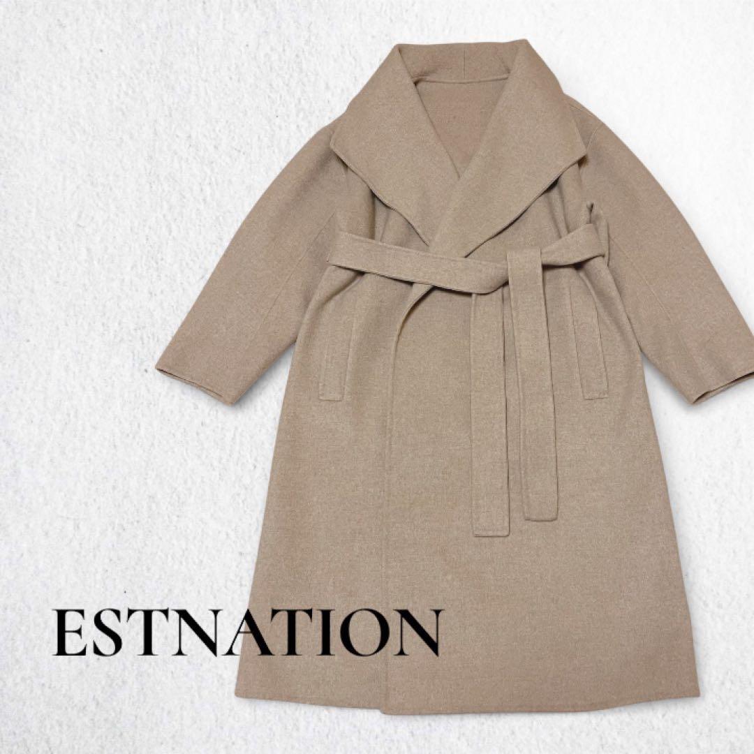 高級感◎ ESTNATION ウールビーバーコート ショールカラー 完売品